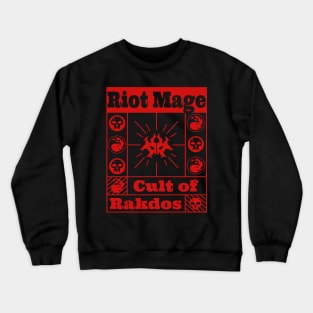 Cult of Rakdos | Riot Mage | MTG Guild Red on Black Design Crewneck Sweatshirt